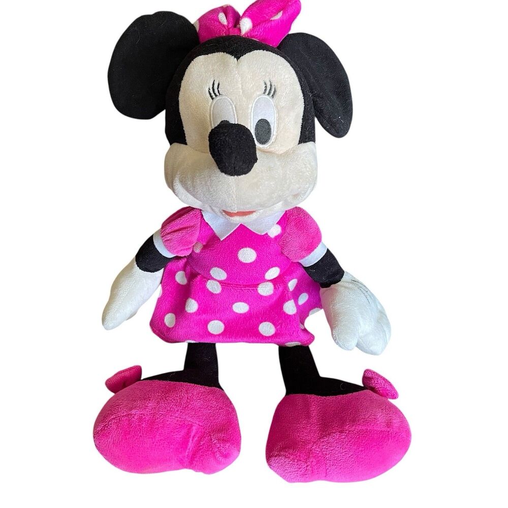 Minnie Mouse Plush Toddler Mini Backpack Pink Dress Disneyland Theme park bag